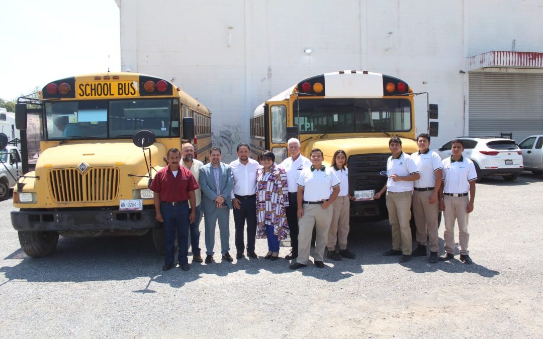 RECIBE CONALEP VICTORIA DONACIÓN DE AUTOBUSES ESCOLARES