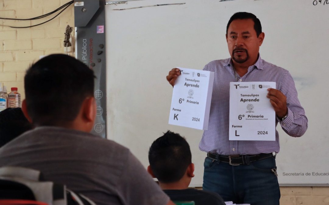 APLICAN EVALUACIÓN “TAMAULIPAS APRENDE” A ESTUDIANTES DE PRIMARIA Y SECUNDARIA