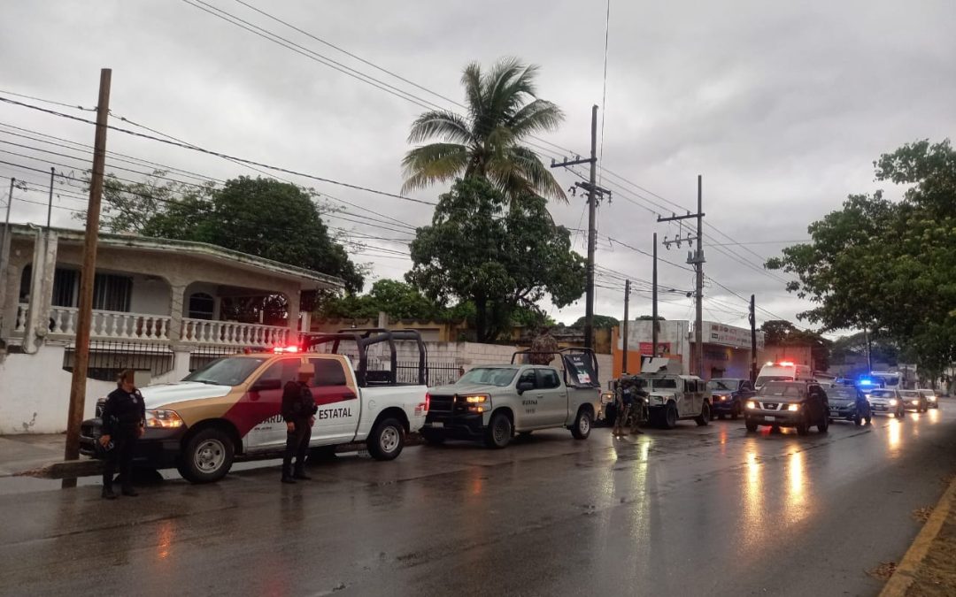 GUARDIA ESTATAL PARTICIPA EN RECORRIDOS DE SUPERVISIÓN TRAS LLEGADA DE TORMENTA TROPICAL ALBERTO