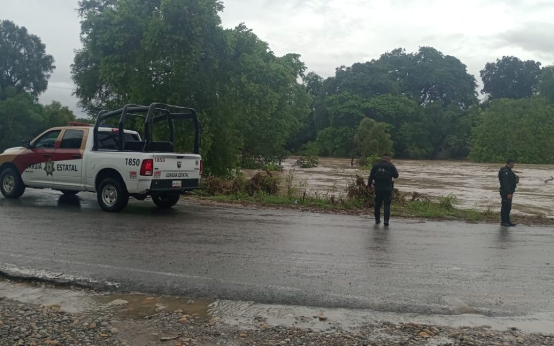 REALIZA GUARDIA ESTATAL  PATRULLAJES PREVENTIVOS EN POTENCIALES ZONAS DE INUNDACIÓN