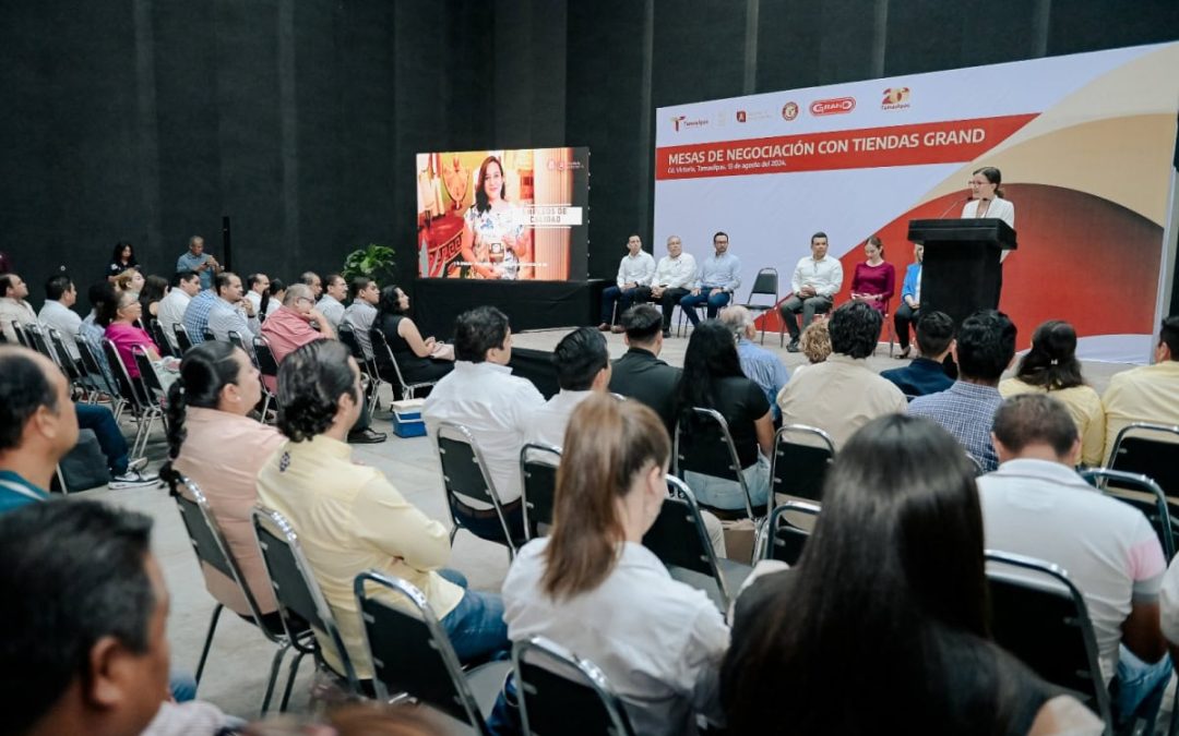 REALIZAN CON ÉXITO 1ª MESA DE NEGOCIACIÓN ENTRE EMPRESARIOS LOCALES Y TIENDA GRAND