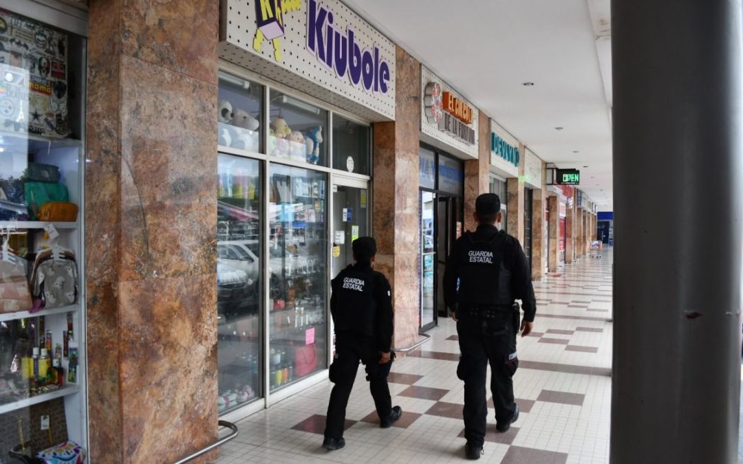 REFUERZA GUARDIA ESTATAL VIGILANCIA EN COMERCIOS ANTE COMPRAS DE REGRESO A CLASES