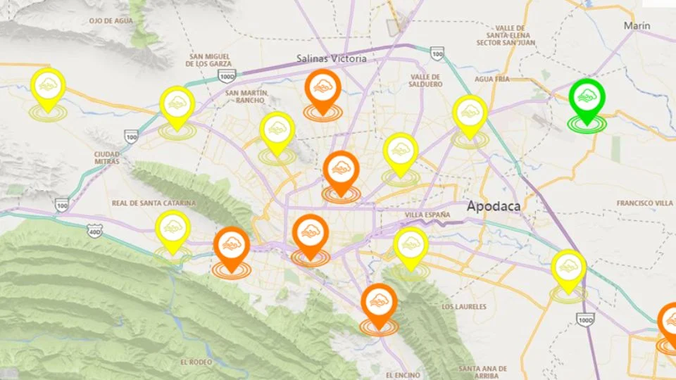 Mejora ligeramente calidad del aire en Monterrey este viernes