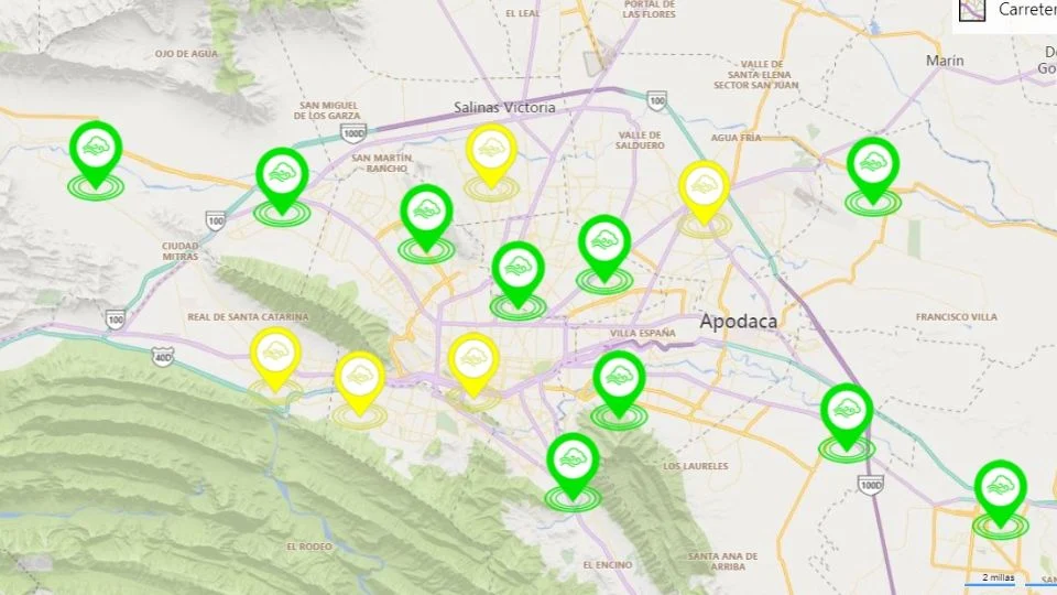 Monterrey tiene mañana de lunes con buena calidad del aire