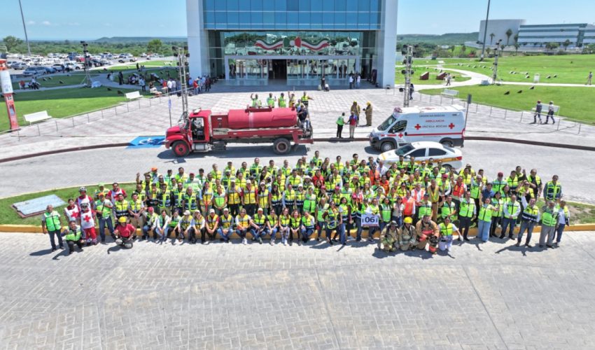 EVACUAN A 2173 PERSONAS EN SIMULACRO NACIONAL 2024 DE TORRE BICENTENARIO