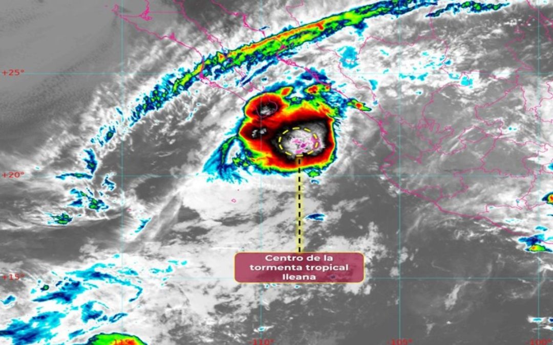 Tormenta Ileana llega con lluvias de muy fuertes a intensas con posibilidad de granizo: SMN