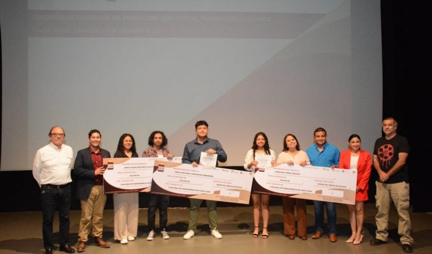 Premia Contraloría Gubernamental, a las y los ganadores de “Transparencia en Corto 2024”