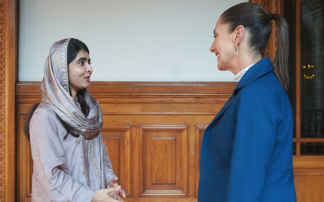 Sheinbaum recibe a Malala en Palacio Nacional