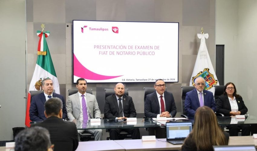 Realizan examen para aspirantes a notarios públicos en Tamaulipas