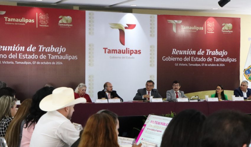 Garantiza gobierno de Américo obra pública para los 43 municipios de Tamaulipas