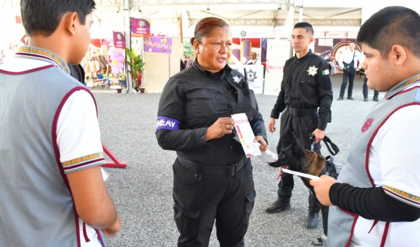 Previene Guardia Estatal de Género violencia familiar en Feria Tamaulipas 2024