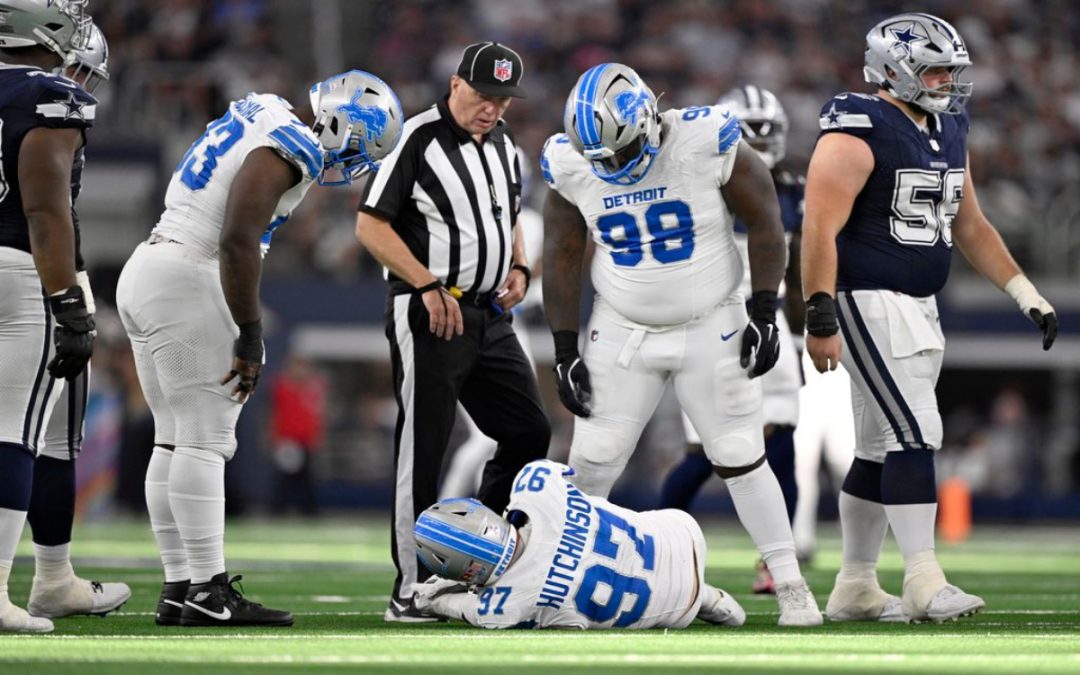 NFL: Así fue la grave fractura de Aidan Hutchinson, defensivo de Lions