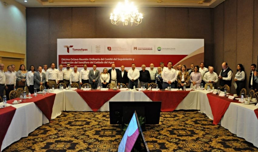 Actualiza Secretaría de Recursos Hidráulicos Semáforo del Cuidado del Agua para Tamaulipas de febrero