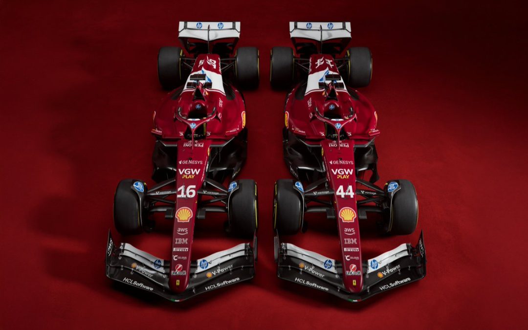 F1: Estrenan Hamilton y Leclerc, pilotos de Ferrari, el SF-25