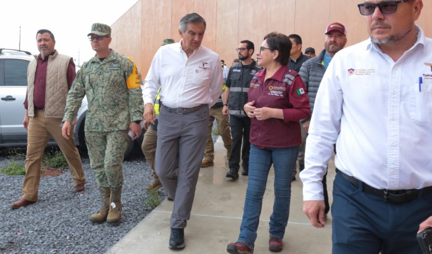 Coordinan Gobierno de Tamaulipas y Federación atención a familias afectadas por lluvias en Reynosa y zona fronteriza