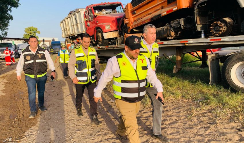 Activa Gobierno de Tamaulipas acciones protocolarias coordinadas para extinción de incendio