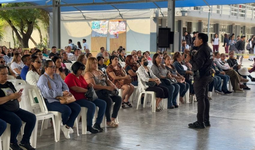 Imparte Guardia Estatal de Género plática preventiva de adicciones en Reynosa