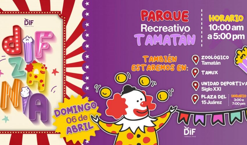 Invita DIF Tamaulipas a la tercera edición de DIFzania