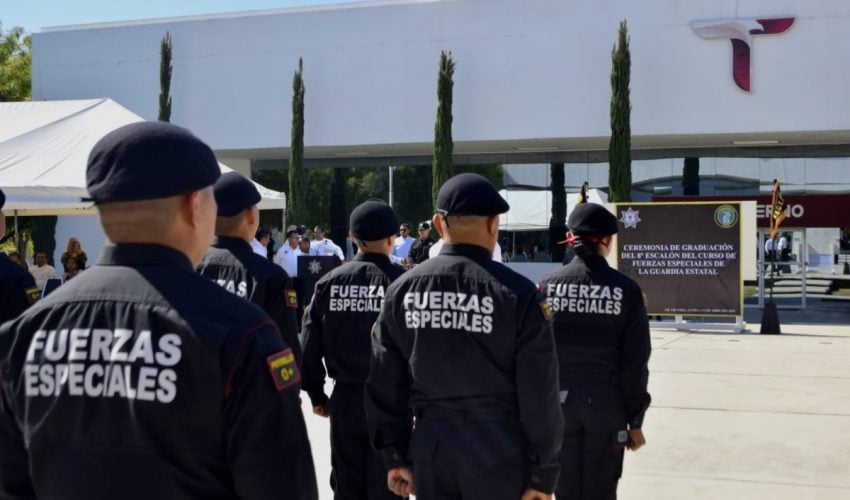 Recibe SSPT a integrantes del octavo escalón del Curso de Fuerzas Especiales de la Guardia Estatal
