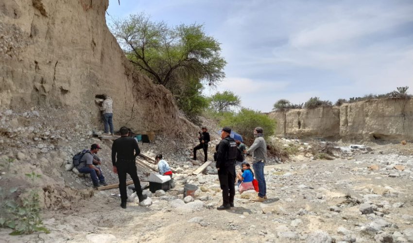 Apoya Guardia Estatal en traslado de presuntos restos de mamut encontrados en Tula