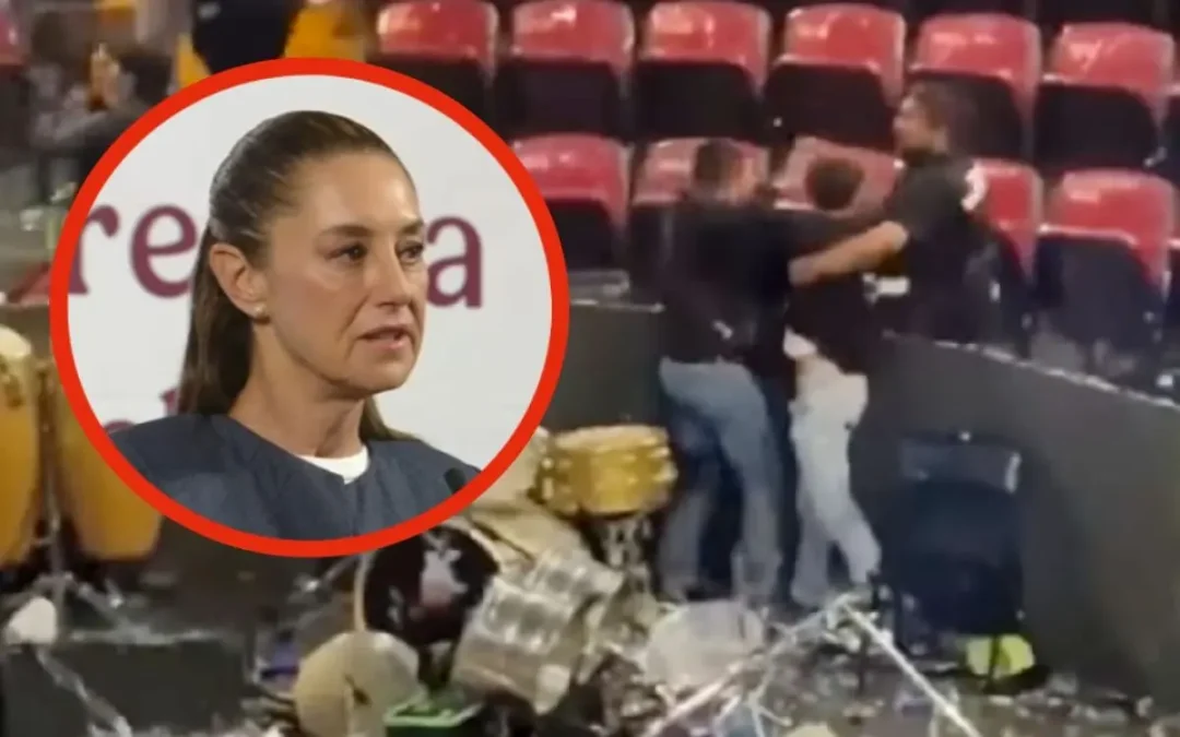 ‘No prohibimos géneros, pero que las letras no hagan apología de la violencia’: Sheinbaum tras disturbios en concierto de Texcoco