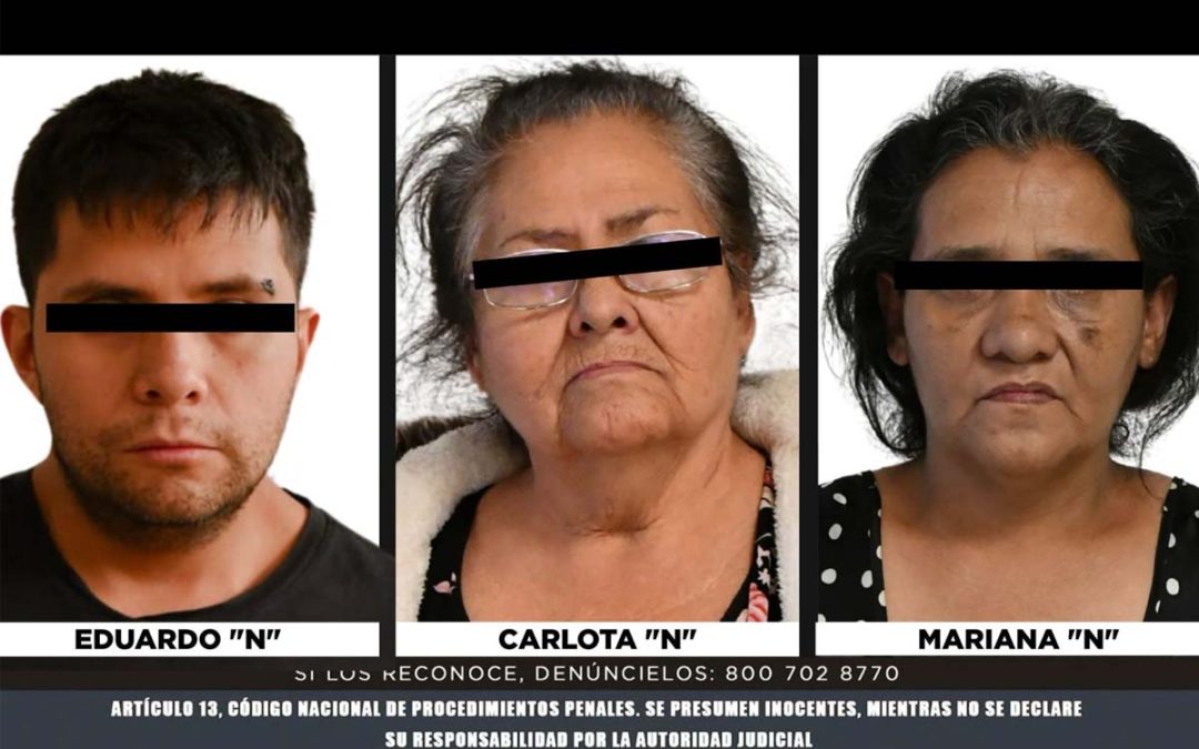 Jueza de Chalco dicta prisión preventiva contra Carlota ‘N’ y sus dos hijos