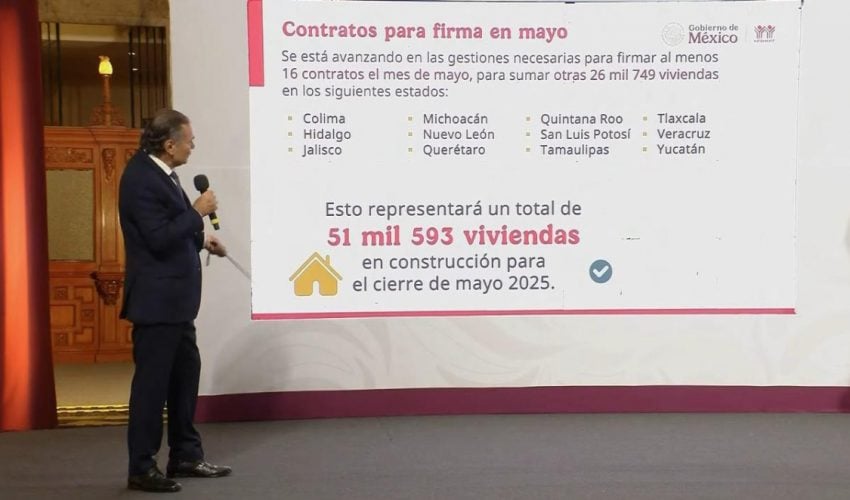 Tamaulipas, tercer estado en el que se construye mayor número de viviendas: Infonavit