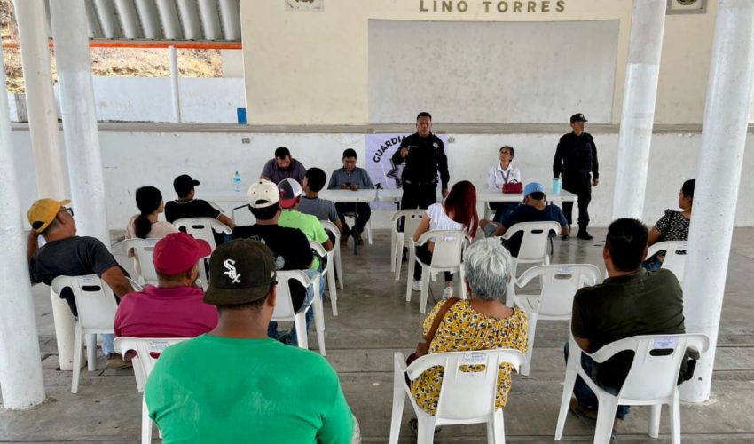 Imparte Guardia Estatal plática preventiva contra adicciones en Nuevo Morelos
