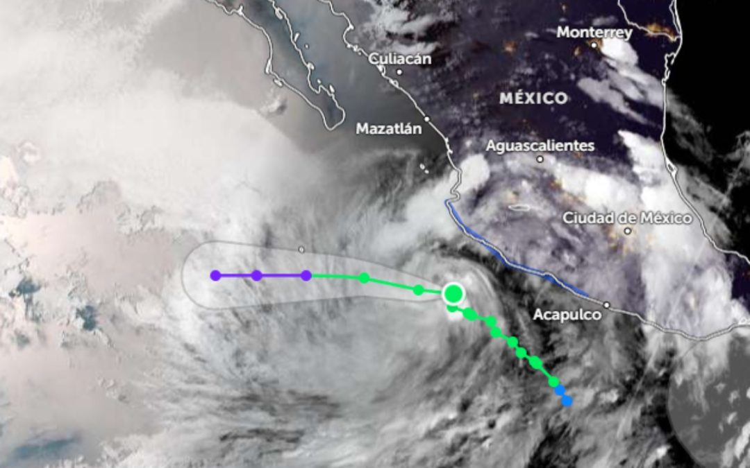 Avanza con fuerza tormenta tropical Dalila por el Pacífico mexicano