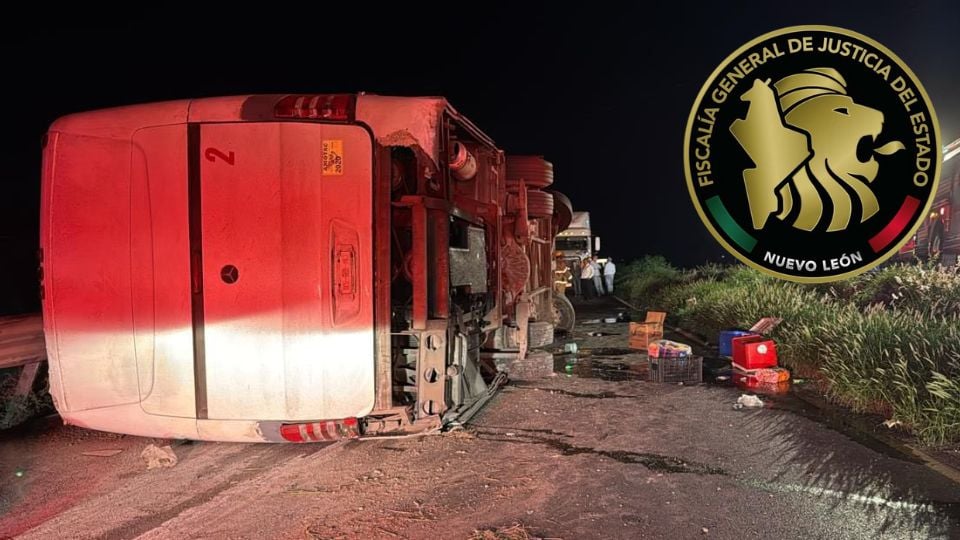 Un chofer cansado y una curva peligrosa: Fiscalía revela detalles de accidente en Hualahuises