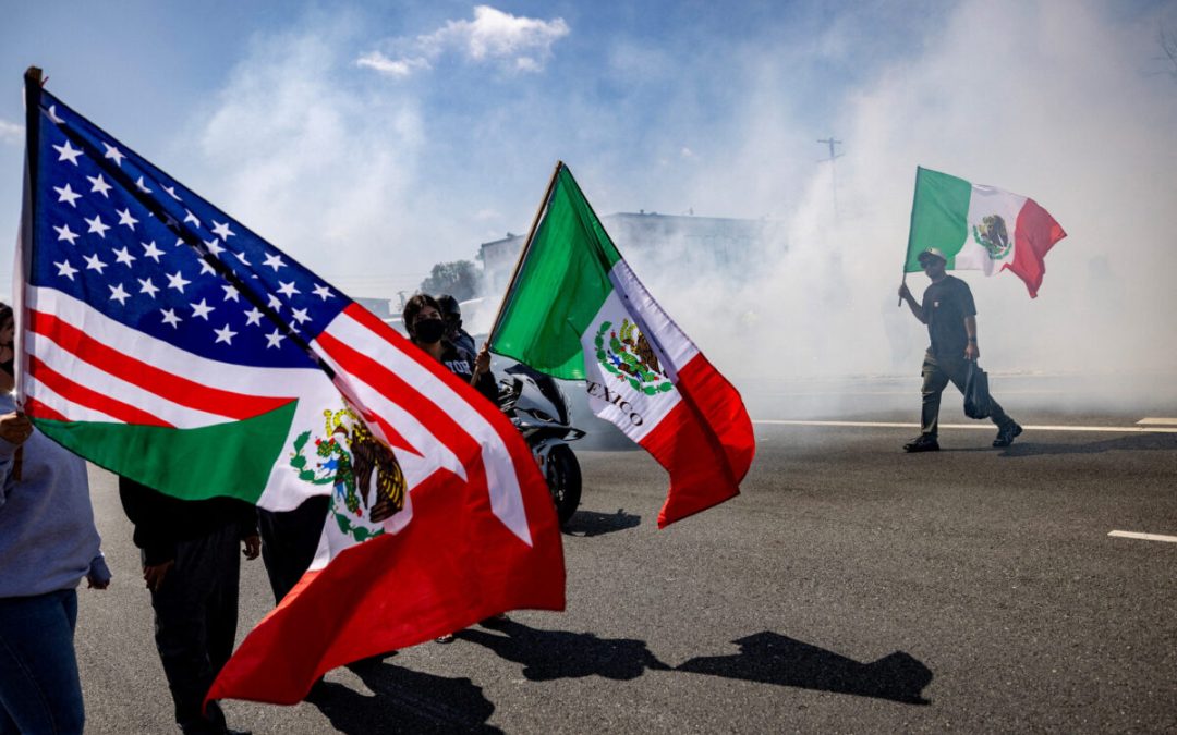 Sheinbaum: quema de patrullas en Los Angeles ‘parece provocación’
