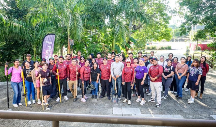 Realiza INJUVE jornada de Tequios en el Parque de Bienestar “La Loma” de Ciudad Victoria