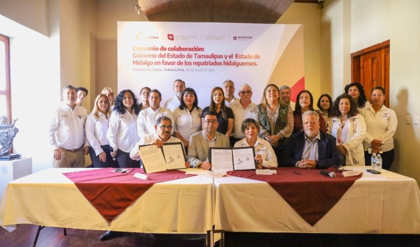 Suman esfuerzos Tamaulipas e Hidalgo en favor de migrantes repatriados