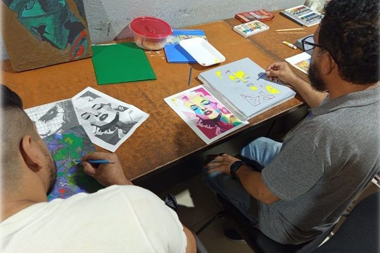 Imparte CEDES Reynosa curso de artes visuales a población penitenciaria