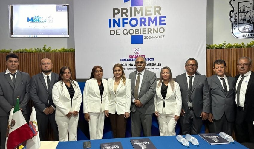 Asiste secretario de Desarrollo Rural al informe de la presidenta de Antiguo Morelos