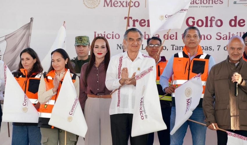 Inicia construcción del tren Nuevo Laredo–Saltillo; será la frontera más importante de América Latina