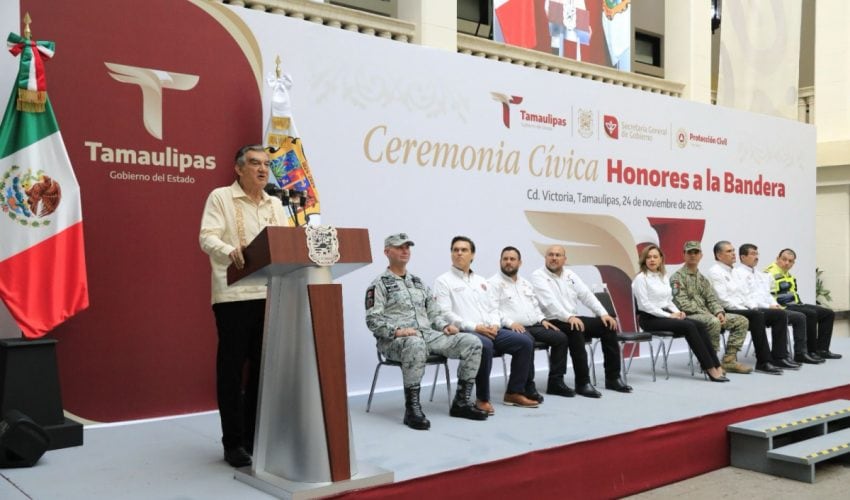 Reconoce gobernador al equipo de Protección Civil y a Servicios Aéreos de Tamaulipas