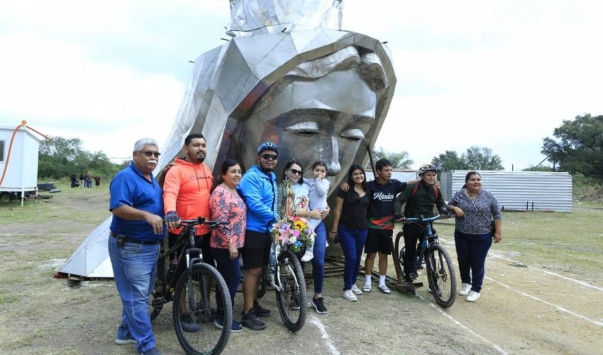 Antes de su inauguración, se incrementan visitas a la Virgen monumental de El Chorrito