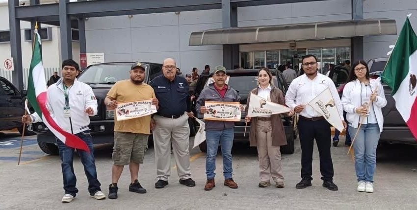Recibe Instituto Tamaulipeco para los Migrantes a más de 120 vehículos de la Caravana “Arroyo Seco”