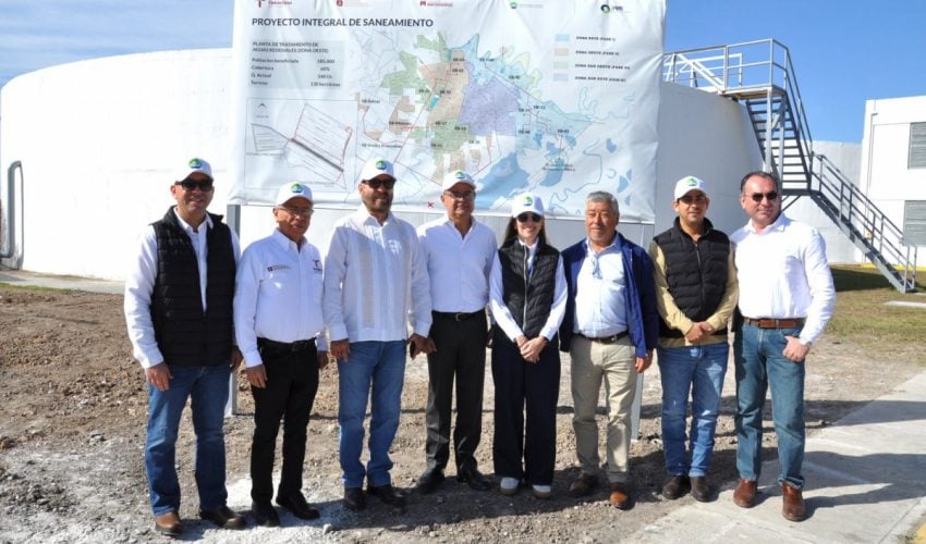 Avanza modernización de la PTAR Oeste de Matamoros