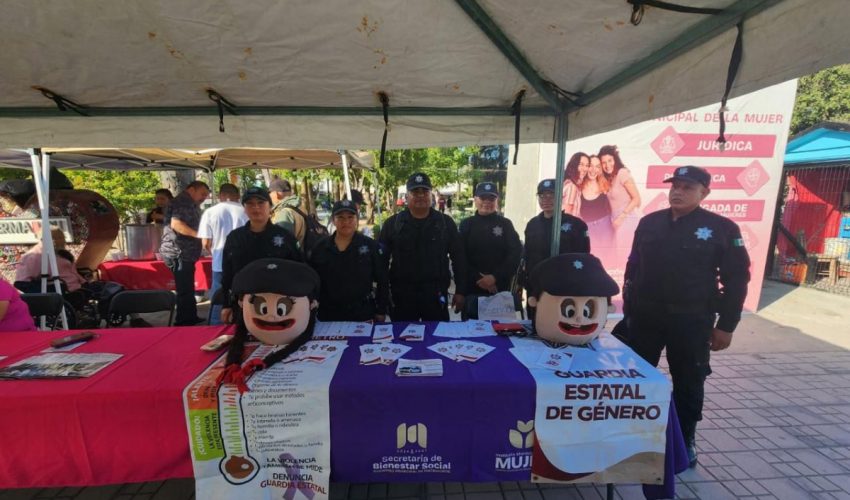 Previene Guardia Estatal de Género violencia familiar con proximidad en espacios públicos