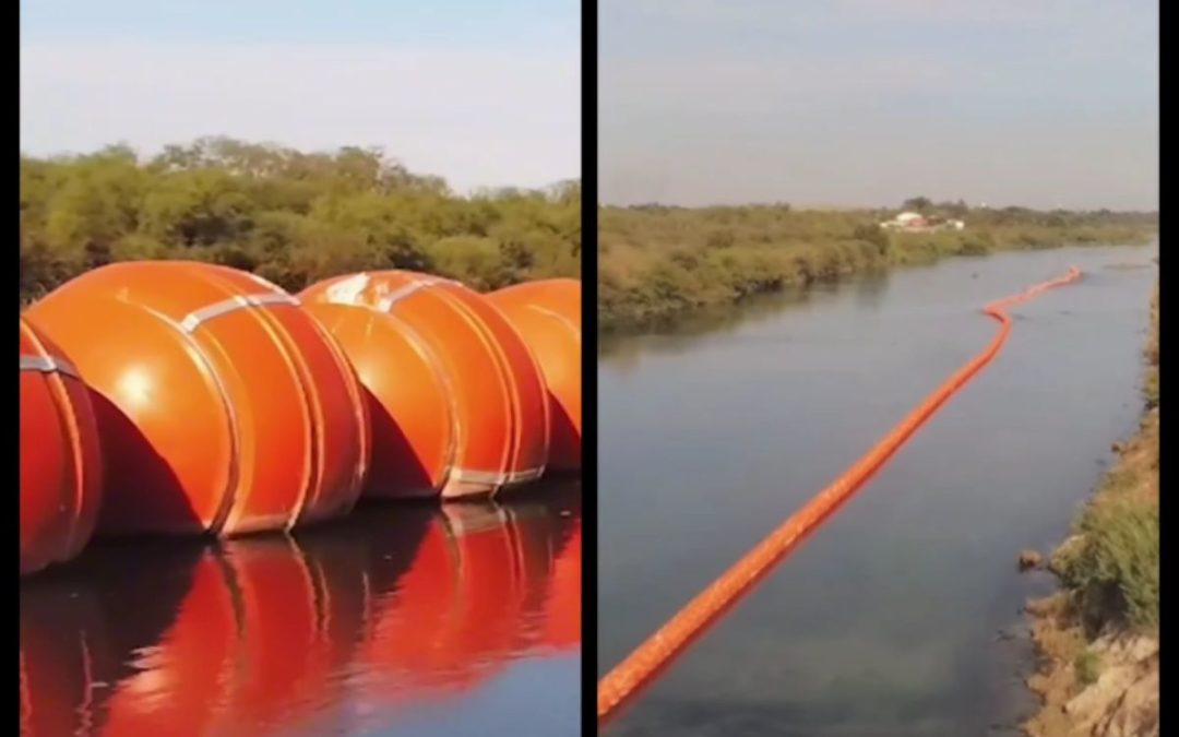 Embajada de EE.UU. en México advierte de instalación de “barreras flotantes” en el río Bravo