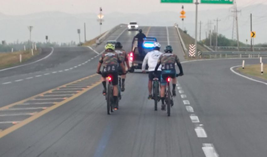 Acompaña Guardia Estatal rodada de César Vallejo rumbo a Ciudad Victoria